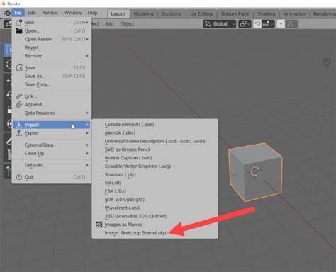 skp to blender